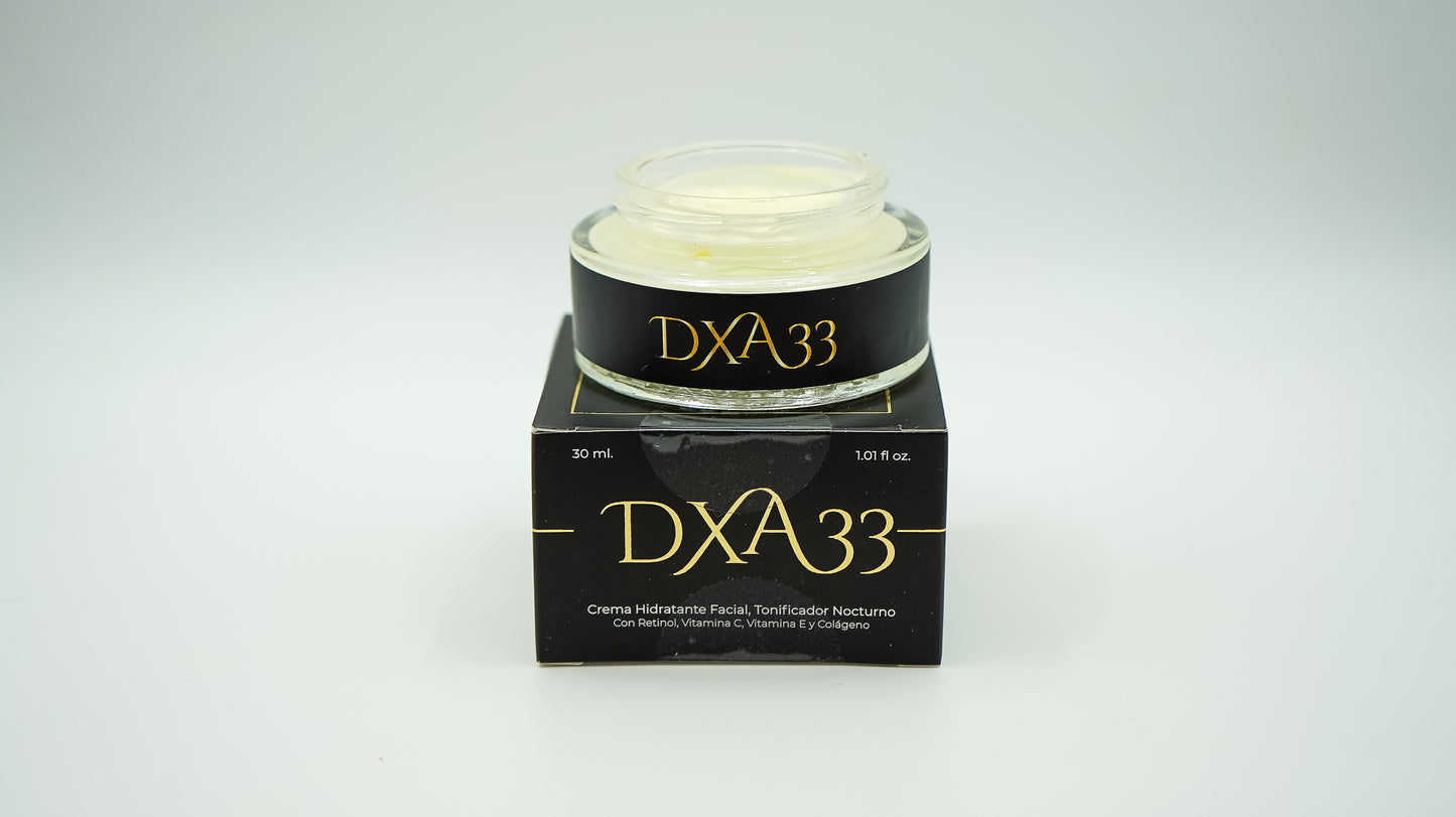 DXA33 Crema Hidratante Facial | Anti-edad | Tonificador Nocturno | Contorno de ojos | 30ml