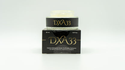 DXA33 Crema Hidratante Facial | Anti-edad | Tonificador Nocturno | Contorno de ojos | 30ml