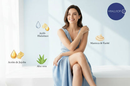 Hyalutop D | Crema Hidratante | 240gr | para rostro y cuerpo | piel normal a seca.