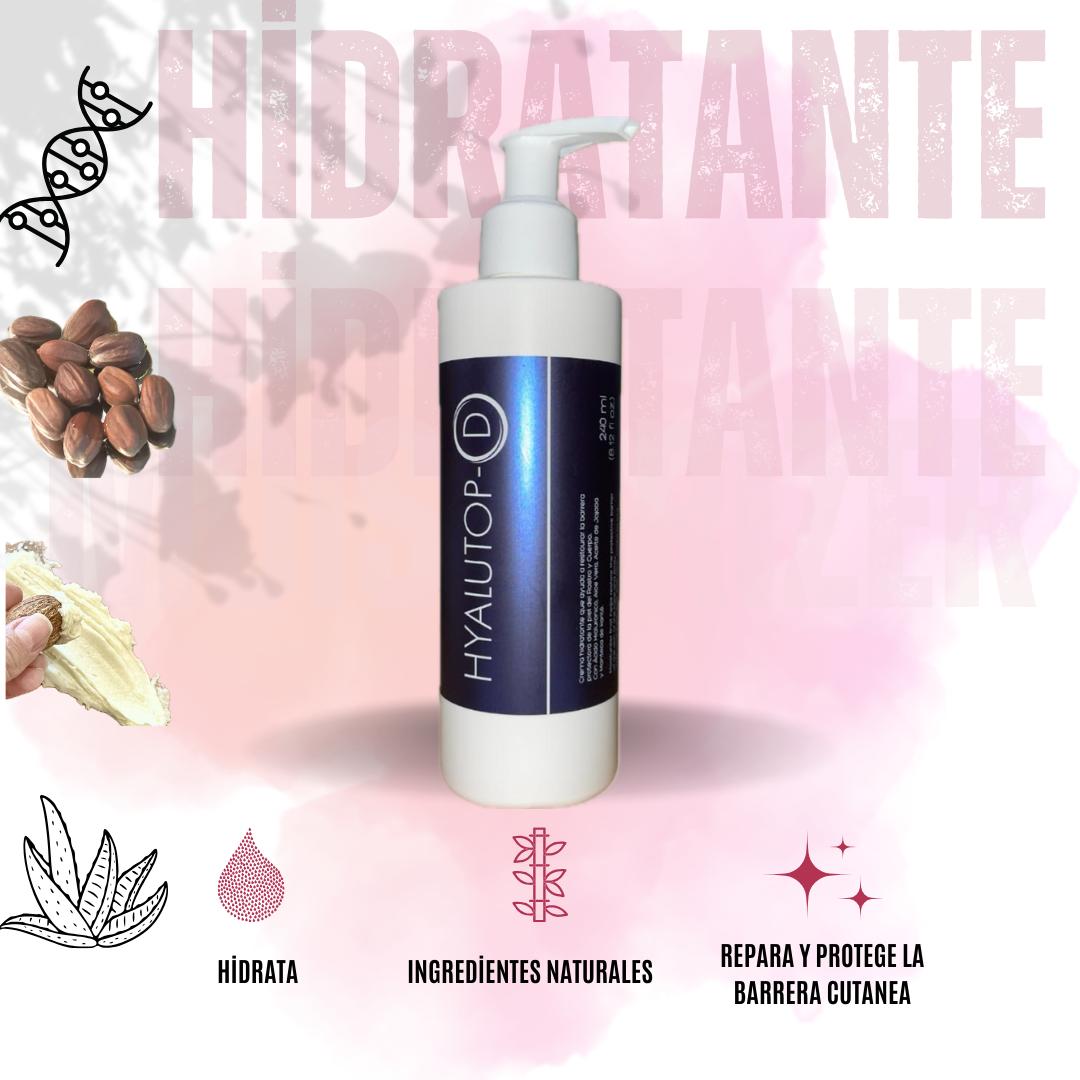 Hyalutop D | Crema Hidratante | 240gr | para rostro y cuerpo | piel normal a seca.