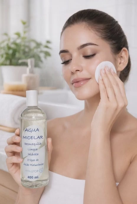 Agua Micelar Hyalutop D | 8 Tipos de Ácido Hialurónico | Limpieza Profunda| Hidrata | 400ml